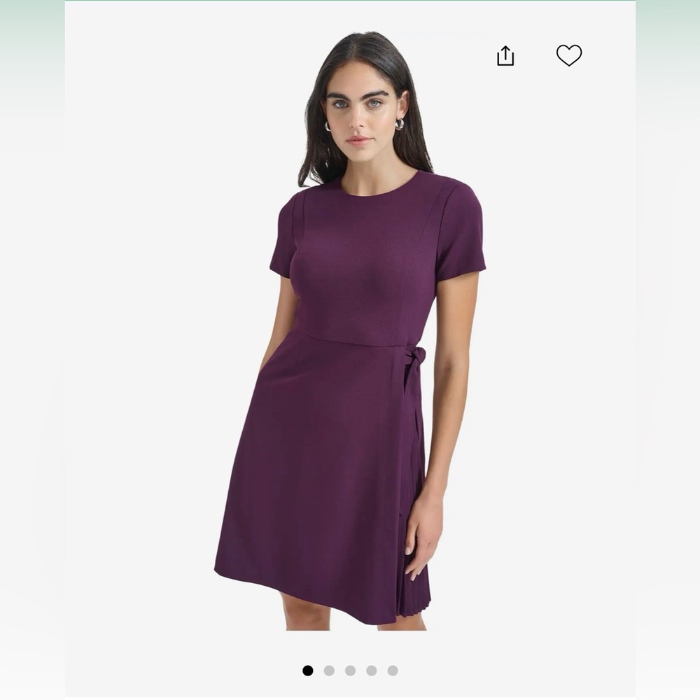 NWT Calvin Klein Deep Purple A-Line Dress